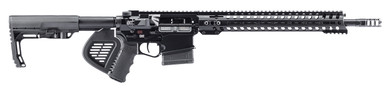 Patriot Ordnance Factory 01666 Revolution *CA Compliant 308 Win,7.62x51mm NATO 16.50 in 10+1 Black Hard Coat Anodized Rec Black Polymer 6 Position MFT BMS Minimalist Stock Black Polymer Grip, Rifle