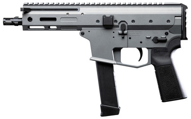 Angstadt Arms AAMDP09PG6 MDP-9 9mm Luger 27+1 5.85 in Black Melonite Threaded Barrel, M-LOK Free-Float Handguards, Tactical Gray Cerakote Aluminum Picatinny Rail Receiver, Black Polymer Grips, Pistol