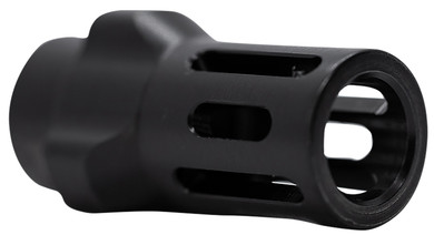 Angstadt Arms AA093LHB36 Flash Hider Black Hardcoat Anodized Steel with 1/2 in-36 tpi Threads 1.42 in OAL for 9mm Luger