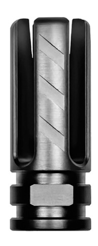 Rise Armament RA703223BLK Veil Flash Hider Black Nitride Finish 416R Stainless Steel with 2.25 in OAL for 22 Cal AR-15