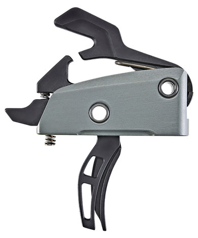 Rise Armament T22GRY Iconic Two-Stage Curved Trigger with 2 lbs Draw Weight & Graphite Gray Finish for AR-15,AR-10