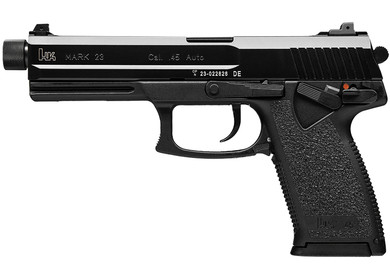 H&K 81000080 Mark 23 45 ACP 10+1, 5.87 in Black Steel Threaded Barrel, Serrated Steel Slide, Polymer Frame, Black Polymer Grip, Pistol