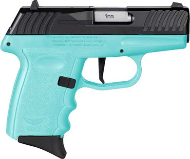 Sccy Dvg1-Cb Pistol 9Mm 10Rd Black/Sccy Blue DVG1CBSB