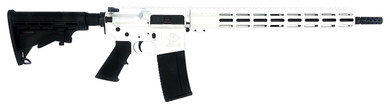 Great Lakes Firearms GL15223WHT AR-15 223 Wylde 30+1 16 in Black Nitride Threaded Barrel, White Cerakote Picatinny Rail Aluminum Receiver, 15.25 in M-LOK Handguard, , Mil-Spec Grip, Right Hand, Rifle