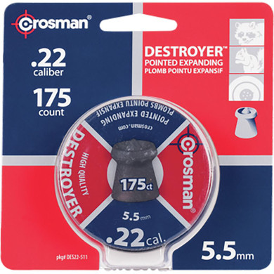 Crosman Destroyer Pellets .22 cal 175 ct. DES22