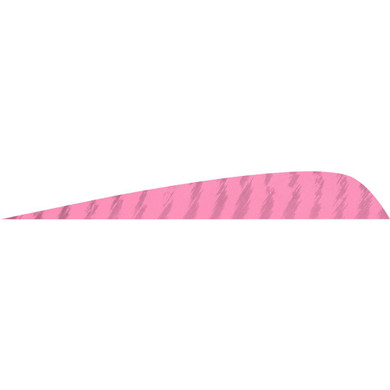 Gateway Parabolic Feathers Barred Flo Pink 4 in. LW 50 pk. 400LPBFP-50