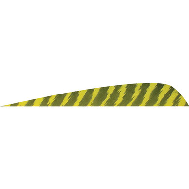 Gateway Parabolic Feathers Barred Yellow 4 in. LW 50 pk. 400LPBYL-50