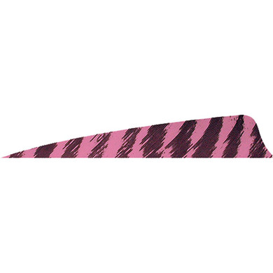 Gateway Shield Cut Feathers Barred Flo Pink 4 in. RW 50 pk. 400RSBFP-50