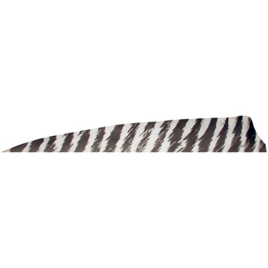 Gateway Shield Cut Feathers Barred White 4 in. RW 100 Pk. 400RSBWH-100
