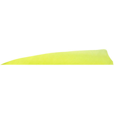 Gateway Shield Cut Feathers Flo Yellow 4 in. RW 100 Pk. 400RSSFY-100