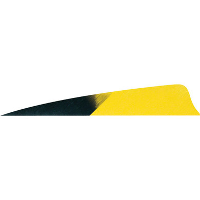 Gateway Shield Cut Feathers Kuro Sun Yellow 4 in. LW 50 pk. 400LSKSY-50