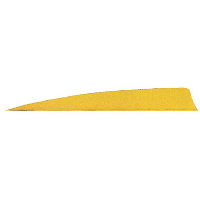 Gateway Shield Cut Feathers Neon Yellow 5 in. RW 50 pk. 500RSSFY-50