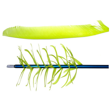 Trueflight Spiral Wrap Flu-Flu Feathers Chartreuse RW 100 pk. 17013