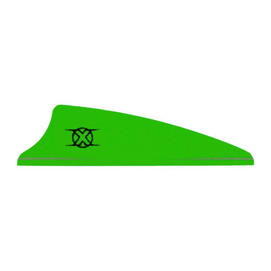 Bohning Shield Cut X Vanes Neon Green 1.75 in. 100 pk. 10772NG175