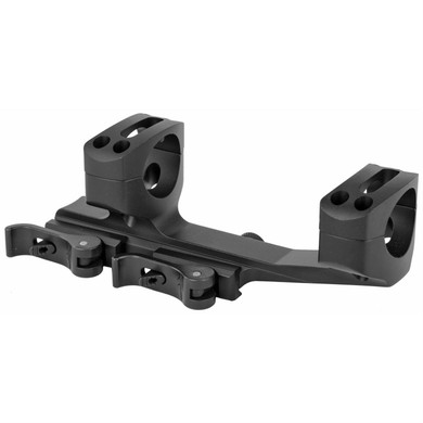 Warne Quick Detach Cantilever Mount, 1 in, Fits AR Rifles, Extended Skeletonized, Black Finish QDXSKEL1TW