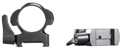 Weaver Mounts 49326 Lever Lok Matte Black 1 in High