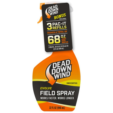Dead Down Wind Field Spray Combo 32 oz. plus 3-12 oz. Pac-Its (68 oz.) 136818