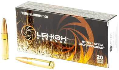 Lehigh Defense LA300BLK115CC Controlled Chaos 300 Blackout 115 gr Lehigh Defense Controlled Chaos 20 Per Box/ 10 Case Centerfire, Rifle Ammunition