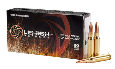 Lehigh Defense LA308152CC Controlled Chaos 308 Win 152 gr Lehigh Defense Controlled Chaos 20 Per Box/ 10 Case Centerfire, Rifle Ammunition