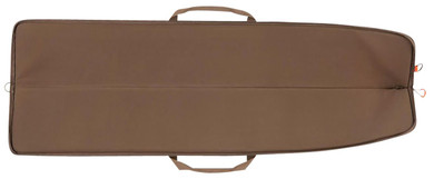 Allen 1104-52 Highland, Shotgun Case 52 in Brown Quilted Polyester Exterior, Front Flap Pocket w/Magnetic Closure, Lockable Zipper