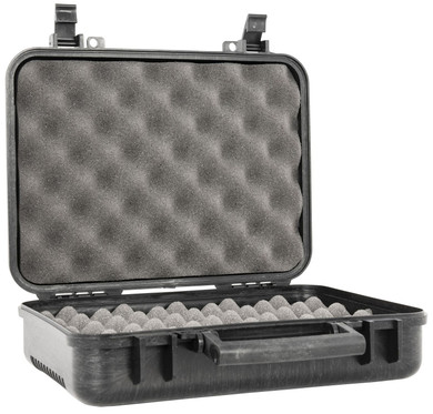 Outdoor Connection 10017 Molded, Pistol Case 11 in Long Black w/US Flag Polypropylene