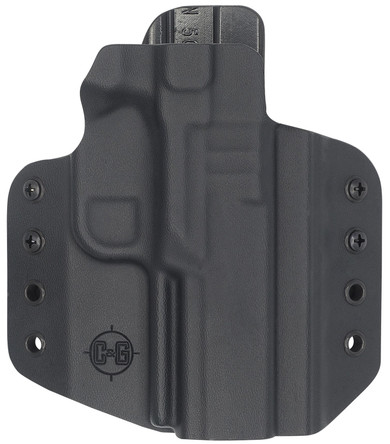 C&G 1696100 Covert OWB Black Kydex Belt Loop Fits FN 509/T Right Hand, Holster