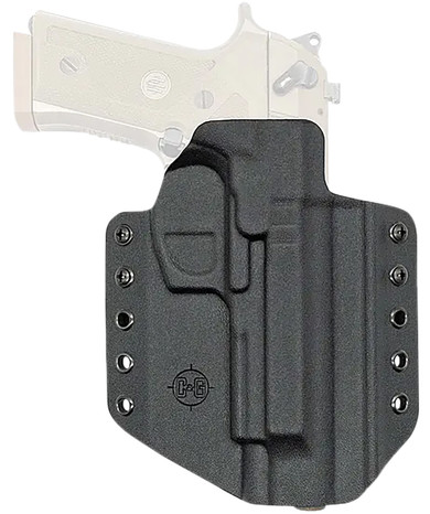 C&G 2750100 Covert OWB Black Kydex Belt Loop Fits Beretta M9A3/M9A4 Right Hand, Holster