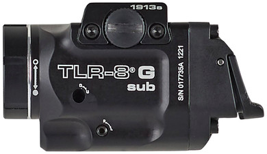 Streamlight 69438 TRL-8 G Sub Gun Light with Green Laser Black Anodized 500 Lumens White LED 1913 Short Rail, Pistol Streamlight 69438 TRL-8 G Sub Gun Light with Green Laser Black Anodized 500 Lumens White LED 1913 Short Rail, Pistol