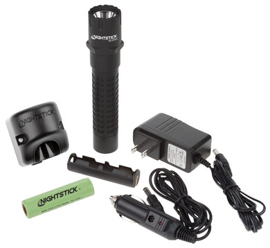 Nightstick TAC510XL Polymer Multi-Function Tactical Flashlight-Rechargeable Matte Black 140/350/800 Lumens White LED