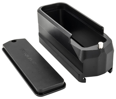 Shield Arms SAMEPMAG5BLK, Magazine Extension 5rd Compatible w/ Magpul PMAG Gen M3 Black Anodized Aluminum
