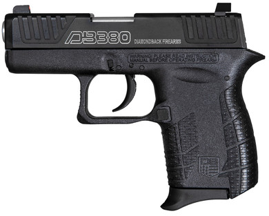 Diamondback DB0100E002 DB380 Gen4 Micro-Compact Frame 380 ACP 6+1, 2.80 in Stainless Steel Barrel, Black Nitride Serrated Stainless Steel Slide, Black Polymer Frame w/Beavertail & Grip, Pistol