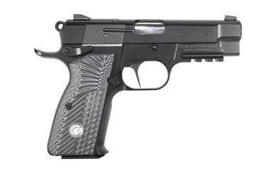 EAA GIRSAN 390446 MCP 35 PI OPS Carry Frame 9mm Luger 15+1, 3.88 in Stainless Steel Barrel, Matte Black Optic Ready/Serrated Steel Slide & Frame w/Beavertail & Picatinny Rail, Black G10 Grip, Pistol