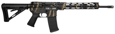 Diamondback DB1717K171 DB15 5.56x45mm NATO 30+1 16 in, Tiger Stripe Camo Rec, Black Magpul Carbine Stock & Grip, Rifle