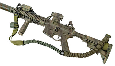 Shield Arms SGPSLNGKLPNLND Partisan OD Green Nylon Adjustable Two-Point
