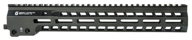 Geissele Automatics 05573B Super Modular Rail MK14 13.50 in M-LOK, Black Aluminum for AR Platform, Barrel Nut Included