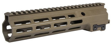 Geissele Automatics 05651S Super Modular Rail MK16 9.50 in M-LOK, Desert Dirt Aluminum for AR Platform, Barrel Nut Included