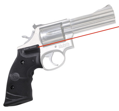Crimson Trace 011290 LG-308 Lasergrips Black Red Laser Smith & Wesson K & L Frames Round Butt