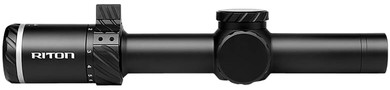 Riton Optics 3T18ASIBLK2 3 Tactix Black 1-8x24mm 30mm Tube Illuminated OT Reticle, Rifle Scope