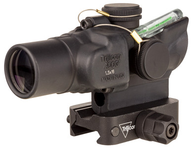 Trijicon 400329 ACOG TA44 Matte Black Anodized 1.5x16mm Illuminated Green Circle w/Dot Reticle, Rifle Scope