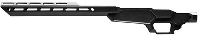 Sharps Bros SBC05 Heatseeker, Rifle Chassis Stock 6061-T6 Aluminum w/Black Cerakote Finish, 14 in M-Lok Handguard, Fits Ruger American, Rifle Ranch Short Action