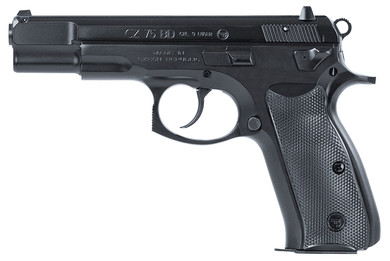 CZ-USA 01130 CZ 75 BD *CA Compliant 9mm Luger 10+1 4.60 in Black Steel Barrel, Black Serrated Steel Slide, Black Polycoat Steel Frame w/Beavertail, Black Plastic Grip, Pistol