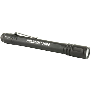 Pelican 1920 019200-0001-110, Flashlight, LED 120 Lumens, Clip, Black 019200-0001-110