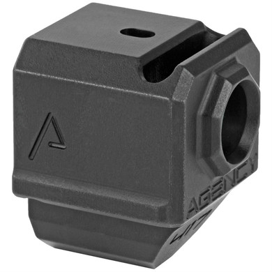 Agency Arms Gen4 Compensator 417S-G4-BLK, Features a single top venting port and a front sight hole