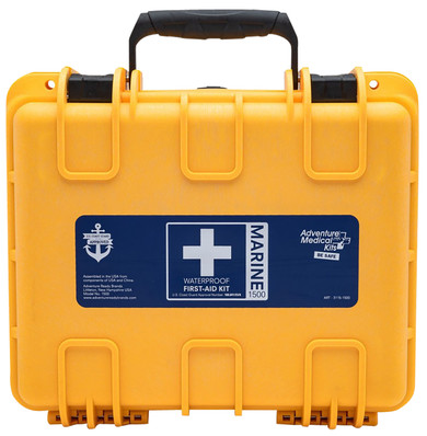 Adventure Medical Kits 01150601 Marine 600 Treats Injuries/Illnesses Waterproof Yellow