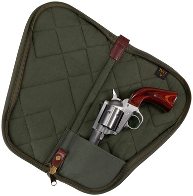 Boyt Harness PP41OD Heart-Shaped Pistol Case OD Green Canvas Holds Handgun, Handgun Case