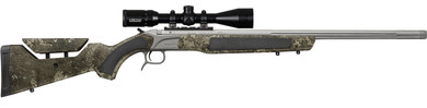 CVA PR6223NSC Accura MR-X 50 Cal 209 Primer 26 Sniper Gray Cerakote Fluted Threaded Barrel, TrueTimber Strata Adj Comb Synthetic Stock KonusPro, Black Powder Rifle