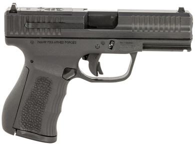 FMK FMKG49BSS G3 9mm Luger 14+1 4 Stainless Steel Barrel, Black Optic Cut/Serrated Carbon Steel Slide, Black Poly Frame w/Pic Rail, Black Backstrap Grip, Pistol