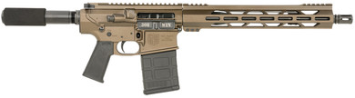 Diamondback DB1222C071 DB10 308 Win 20+1 13.50, Midnight Bronze, Carbon Lower, 9 M-LOK Handguard, Black Padded Buffer Tube/Magpul Grip, Tactical Pistol