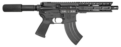 Diamondback DB1912O001 DB15 7.62x39mm 28+1 7, Black, Carbon Lower, 6 M-LOK Handguard, Padded Buffer Tube, Magpul Grip, Tactical Pistol