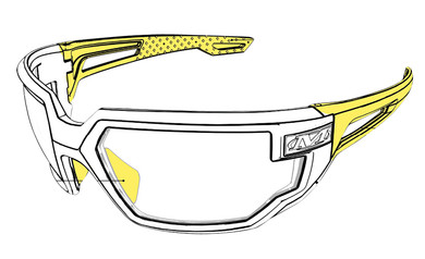 Mechanix Wear VXF20AFPU Type-X OSFA Black Lens Anti-Scratch Black Frame